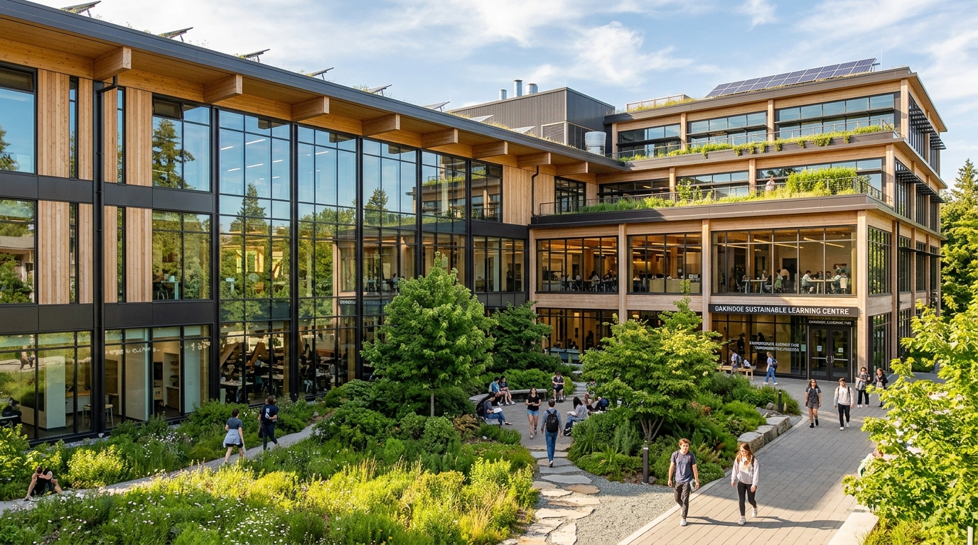 Sustainable modern university campus