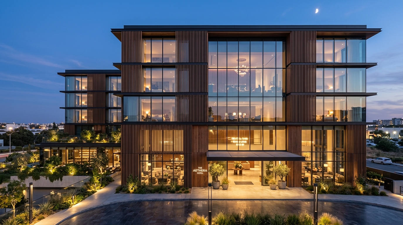 Modern contemporary luxury hotel architecture